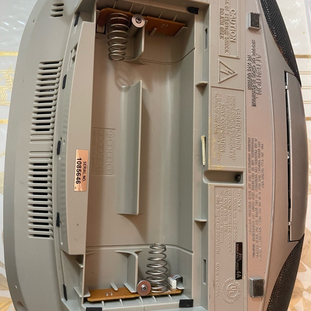 Sony CFD-S300 AM FM Radio CD Player Cassette Recorder Boombox Working Condition - Picture 5 of 13
